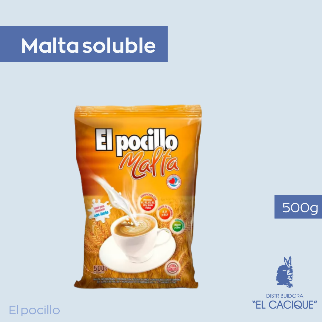 MALTA SOLUBLE "EL POCILLO" X 500 GR.